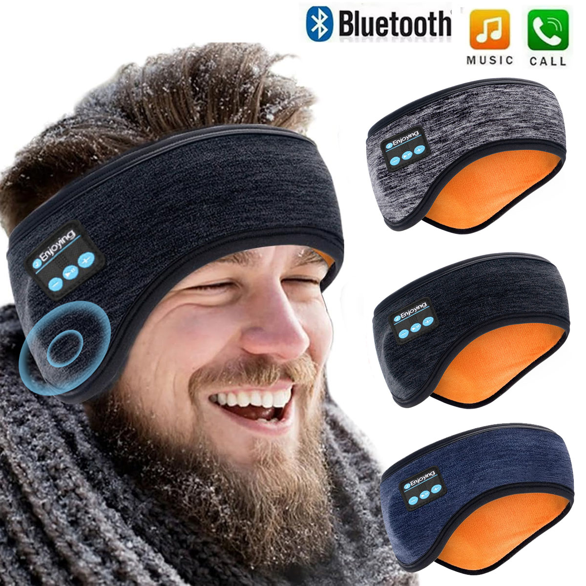 Outdoor Power Outlet Cover - Bezprzewodowe słuchawki Bluetooth z pałąkiem na