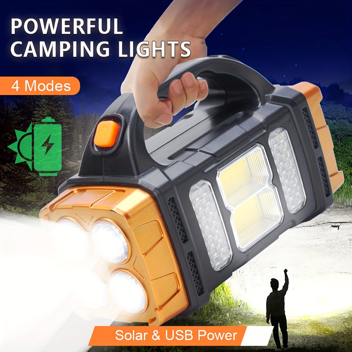 Outdoor Power Equipment - Nowa, ulepszona, ładowalna, mocna latarka LED