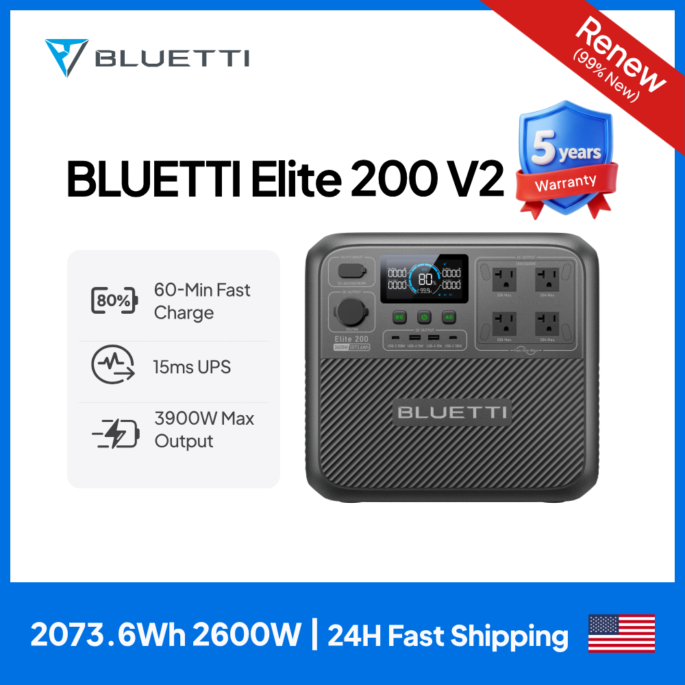 Outdoor Power Equipment - 【Renew】BLUETTI Elite 200 V2 Przenośna Stacja