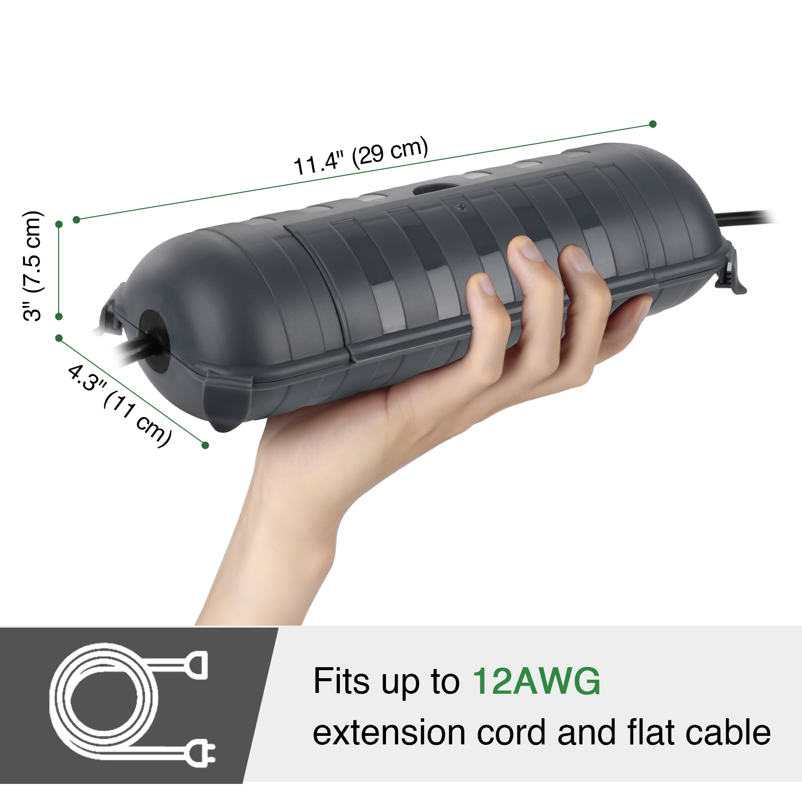 Wodoodporna skrzynka przyłącze – Outdoor Power Lead Cover recenzja i cena