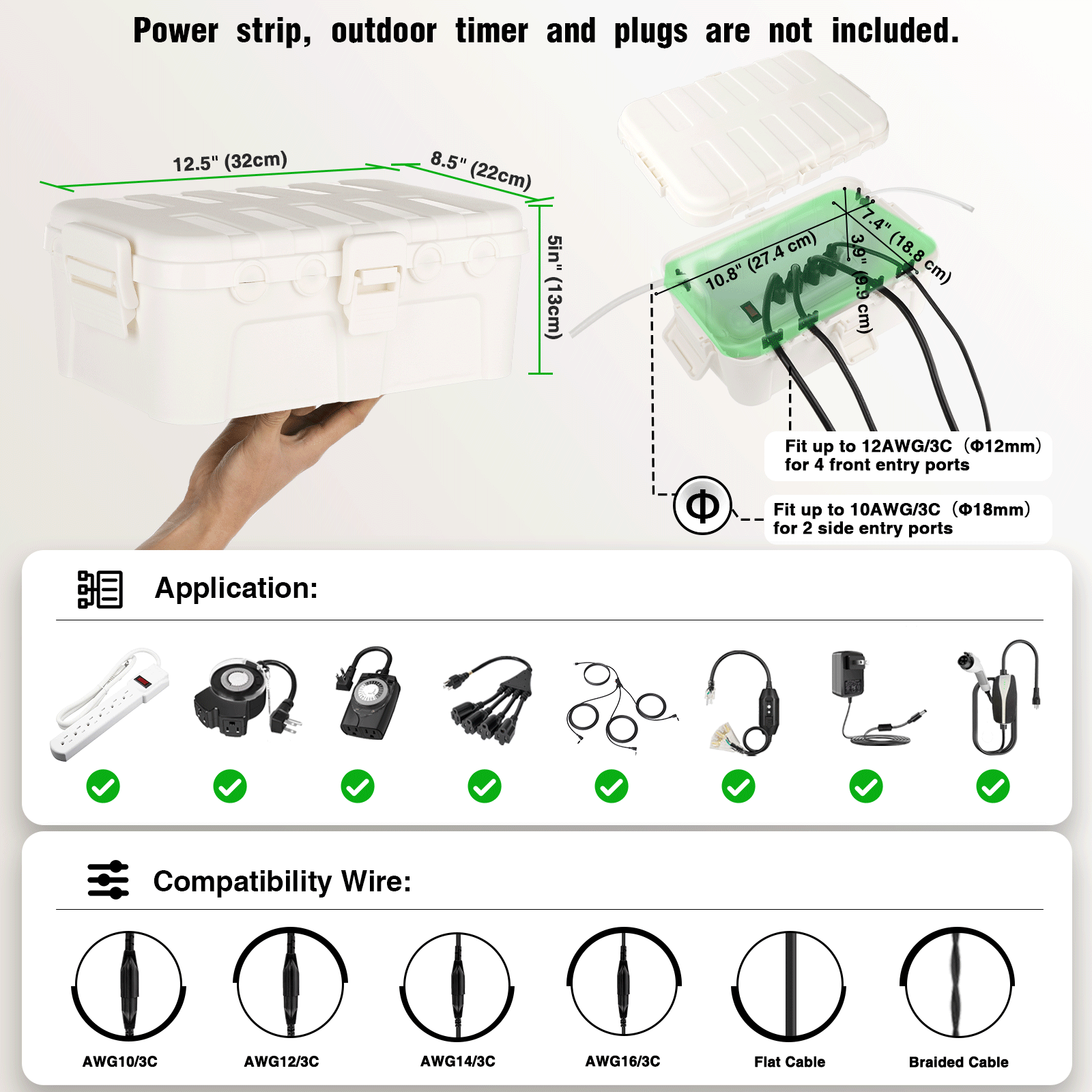 Duża, wodoodporna skrzynka ele – Outdoor Power With Timer recenzja i cena