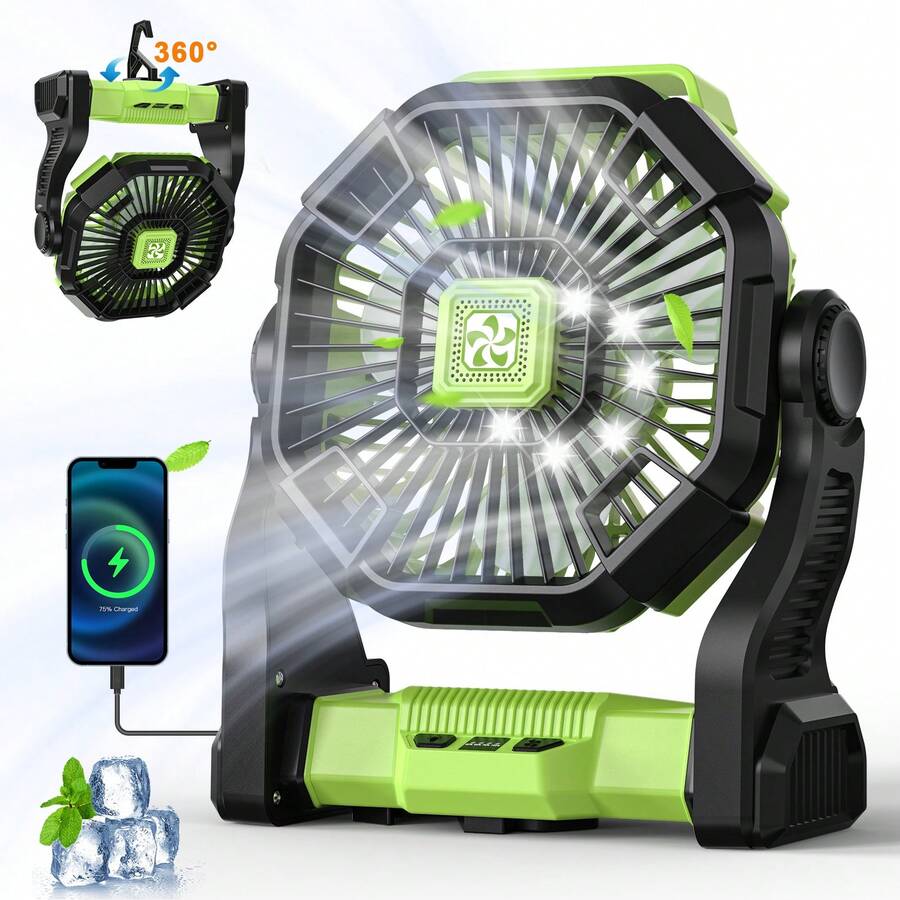 Przenośny wentylator zasilany  – Outdoor Power With Timer recenzja i cena