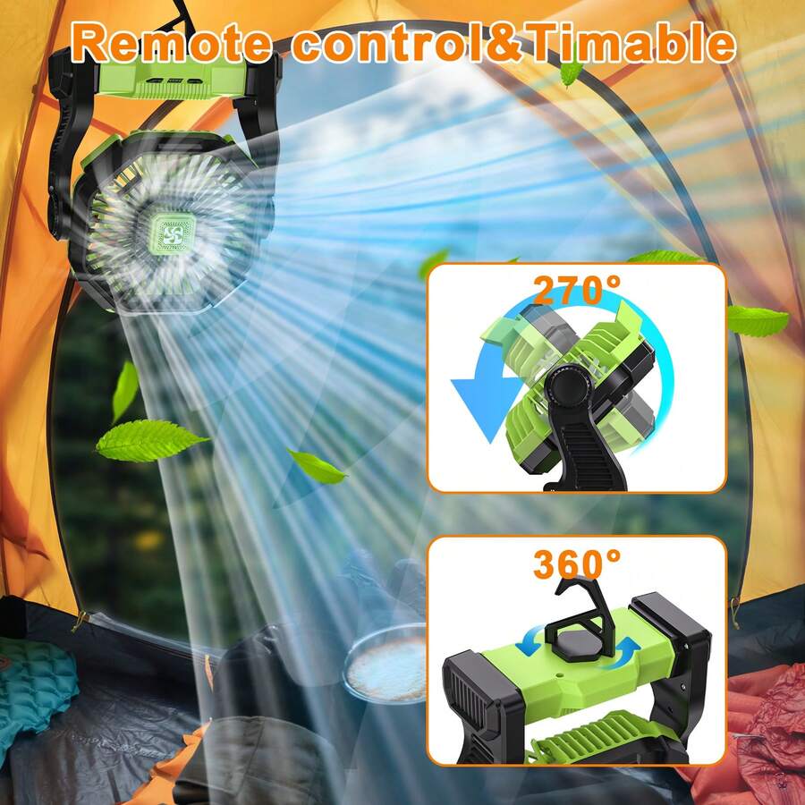 Przenośny wentylator zasilany  – Outdoor Power With Timer recenzja i cena